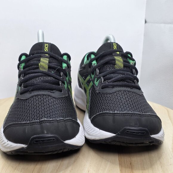 Asics  Contend 8 1014A259 Black Running Shoes Sneakers Size 7 - Picture 2 of 10